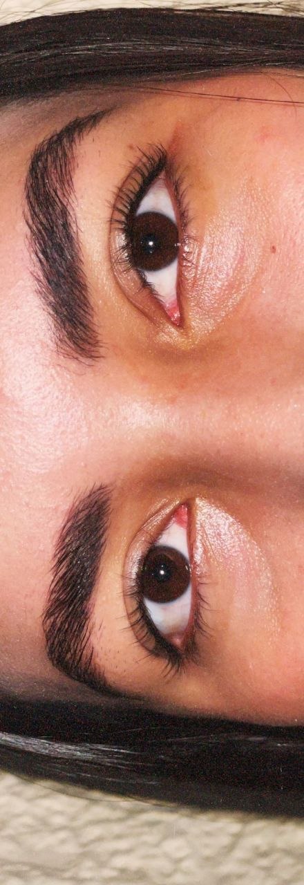 Cejas laminadas con acabado natural