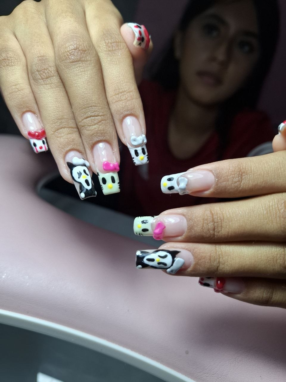 Uñas con diseño de personajes